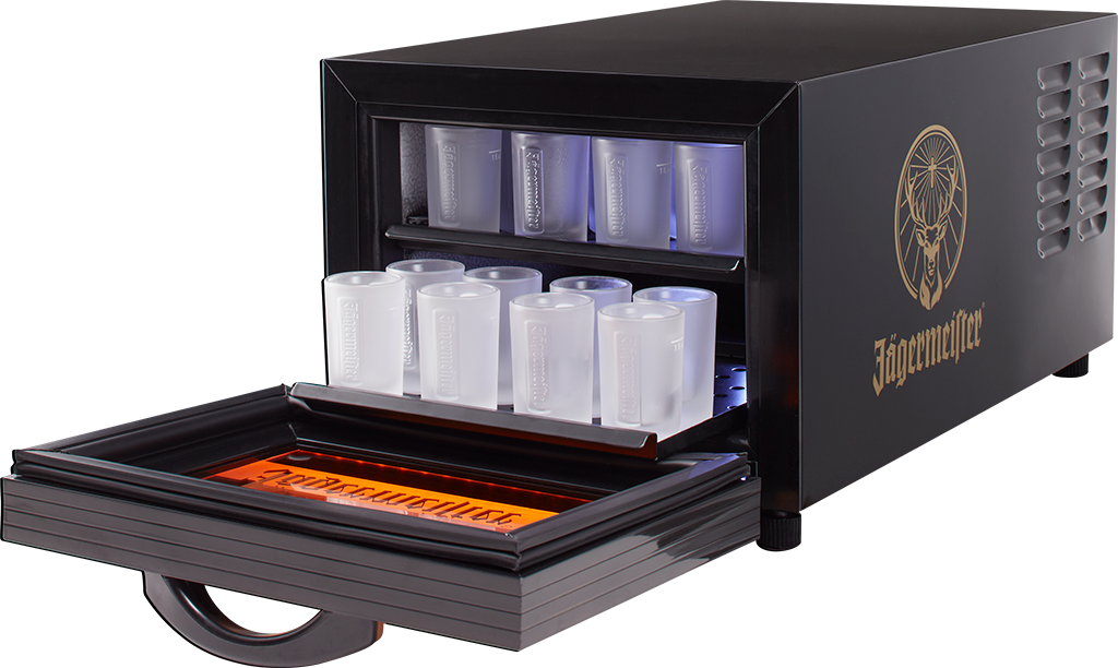 Jägermeister Shot Glass Freezer – Tap Machine, Inc. Jägermeister Shot Glass Freezer – Tap Machine, Inc.